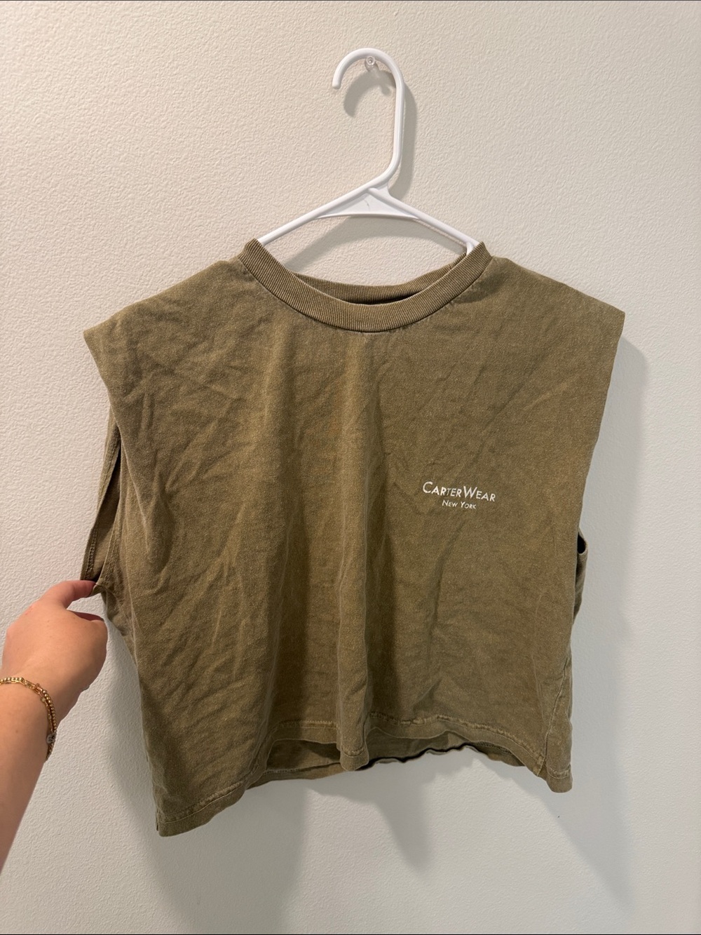 Olive Muscle Tank